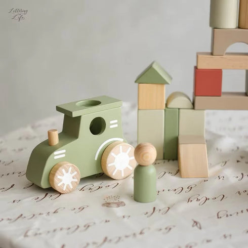 Wooden Farm Tractor