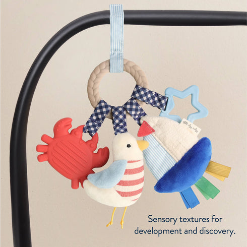 Itzy Ritzy Bitzy Busy Ring Teething Toy – Nautical