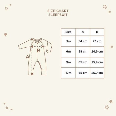 Baby Sleepsuit - Cloud Gray