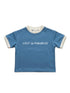 Retro Lost in paradise, bali kids tee in blue