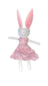 Toy rabbit with pink dress
