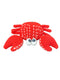 Red crochet crab toy