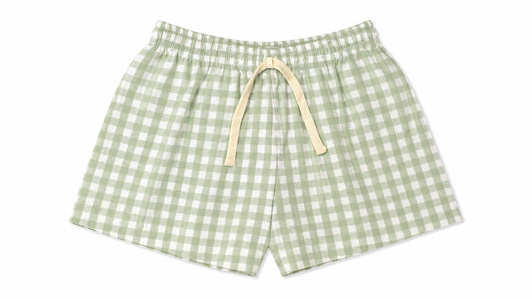 Gingham Sage Short