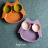 2in1 Owl Plate & Bowl in Orange