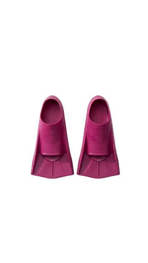 magenta diving fins, kids swimming fins, silicone fins