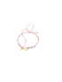 Pink beaded bracelet with a starfish charm