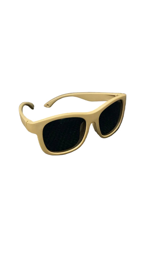 Gold-framed sunglasses