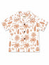 Tropical Linen Set in Brown