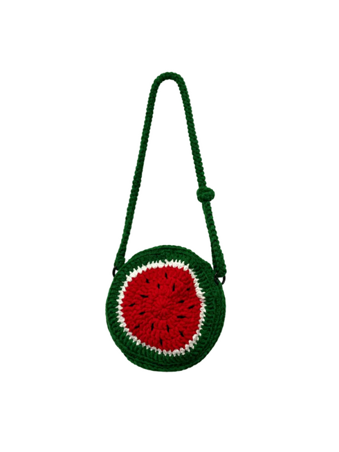 handmade Crcohet girls watermelpn bag