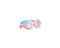 Colorful swim goggles on a white background